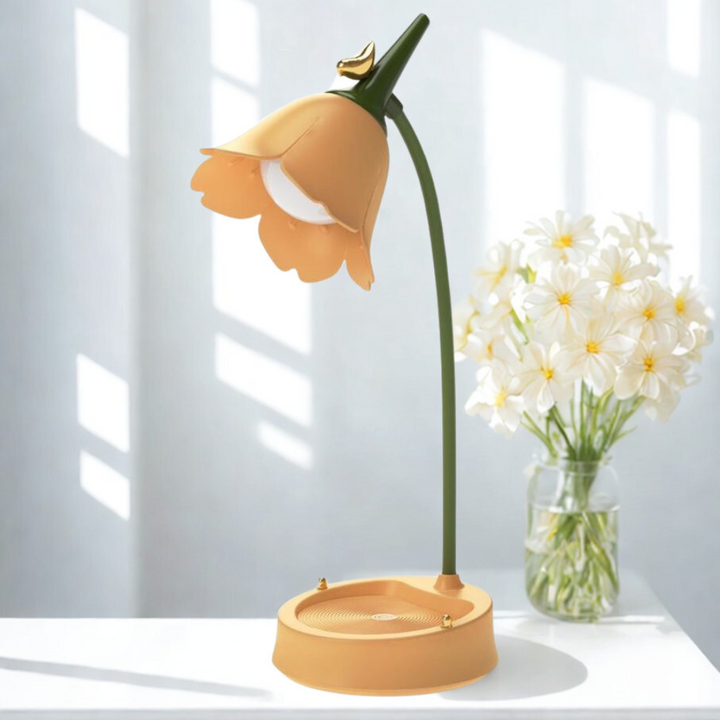 Modern Flower LED Table Lamp ABS Plastic | Kalsten