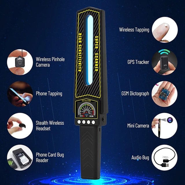 Kalsten | RF Bug Detector Scanner | Hidden Camera and Tracker Finder | Portable