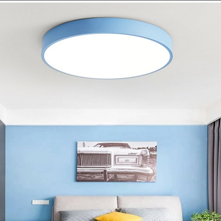 Modern Recessed Wood LED Ceiling Lamp Kalsten